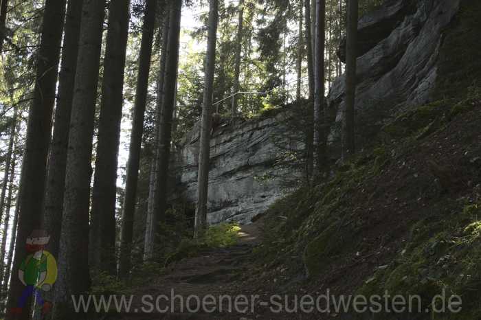 Auf dem Weg zum Stubenfelsen