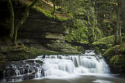 Wasserfall in der Monbachschlucht bei viel Wasser